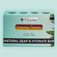 Handgemaakte natuurlijke zeep Energizing Cinnamon 100g - Elicious