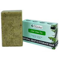 Handgemaakte natuurlijke zeep Just Green Tea 100g - Elicious
