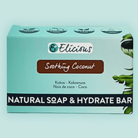Handgemaakte natuurlijke zeep Soothing Coconut 100g - Elicious