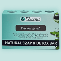 Handgemaakte natuurlijke zeep Volcano Scrub 100g - Elicious