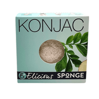 Konjac spons voor het gezicht Puur druppelvorm - alle huidtypes - Elicious