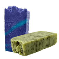 Set Artisan natuurlijke zeep Lavender Lush & Tea Tree - Green Tea - Elicious
