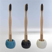 Milieuvriendelijke bamboe tandenborstel met charcoal-Elicious