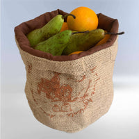 Boerenland zak van jute en organische katoen, zero waste -Elicious