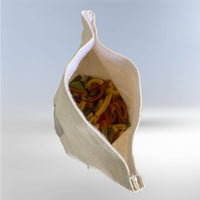 Bulkzakje van organisch katoen met kijkvenster, zero waste, medium formaat -Elicious