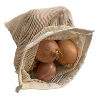 Groente- en fruitnetje van biologisch katoen, zero waste, groot formaat - Elicious