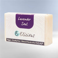 Handgemaakte natuurlijke zeep Lavender Soul 100g -Elicious