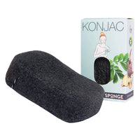 Natuurlijke Konjac dikke badspons Charcoal - vette (onzuivere) huid-Elicious