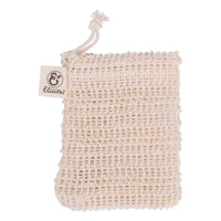 Zeep scrub en bewaarzakje van biologischa afbreekbare sisal-Elicious