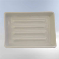 Zeepbakje Clausa handgemaakt keramiek wit-Elicious