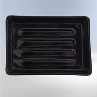 Zeepbakje Clausa handgemaakt keramiek zwart-Elicious