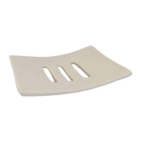 Zeepschaaltje Aperi handgemaakt keramiek wit-Elicious