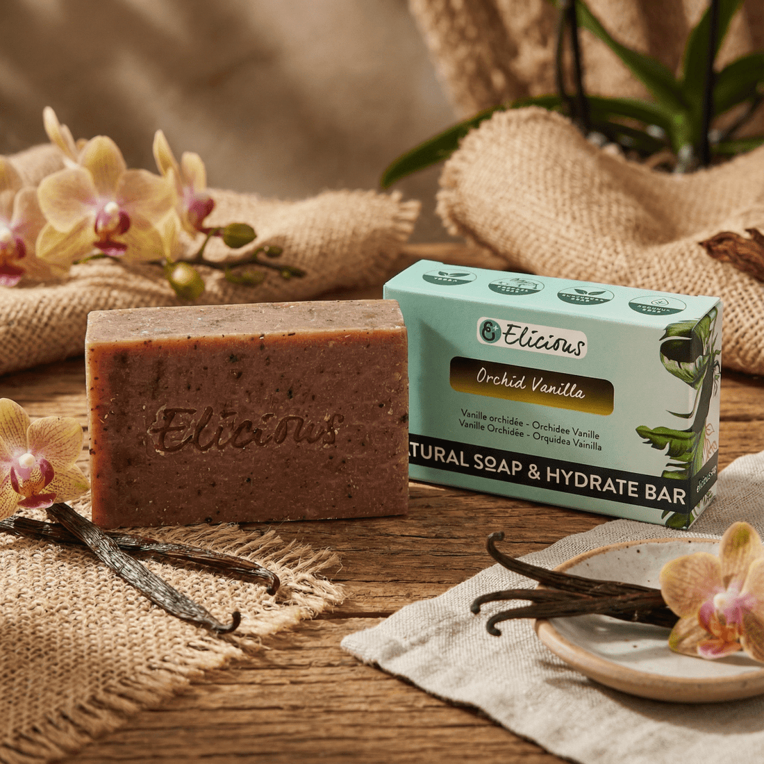 Handgemaakte natuurlijke zeep Junglesense set van 5 - Elicious