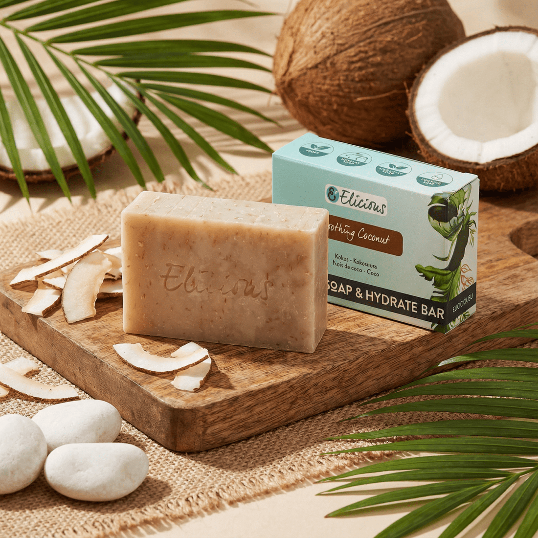 Handgemaakte natuurlijke zeep Junglesense set van 5 - Elicious