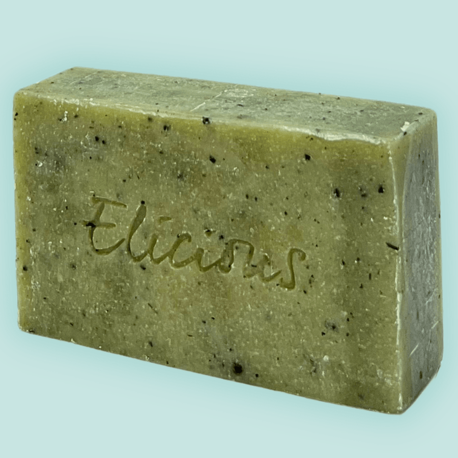 Handgemaakte natuurlijke zeep Just Green Tea 100g - Elicious