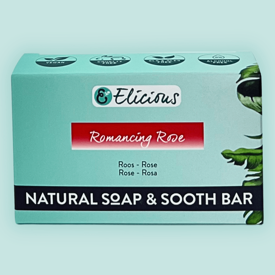Handgemaakte natuurlijke zeep Romancing Rose 100g - Elicious