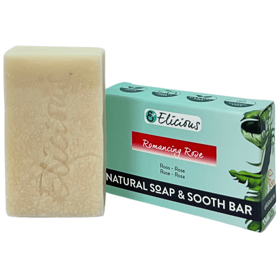 Handgemaakte natuurlijke zeep Romancing Rose 100g - Elicious