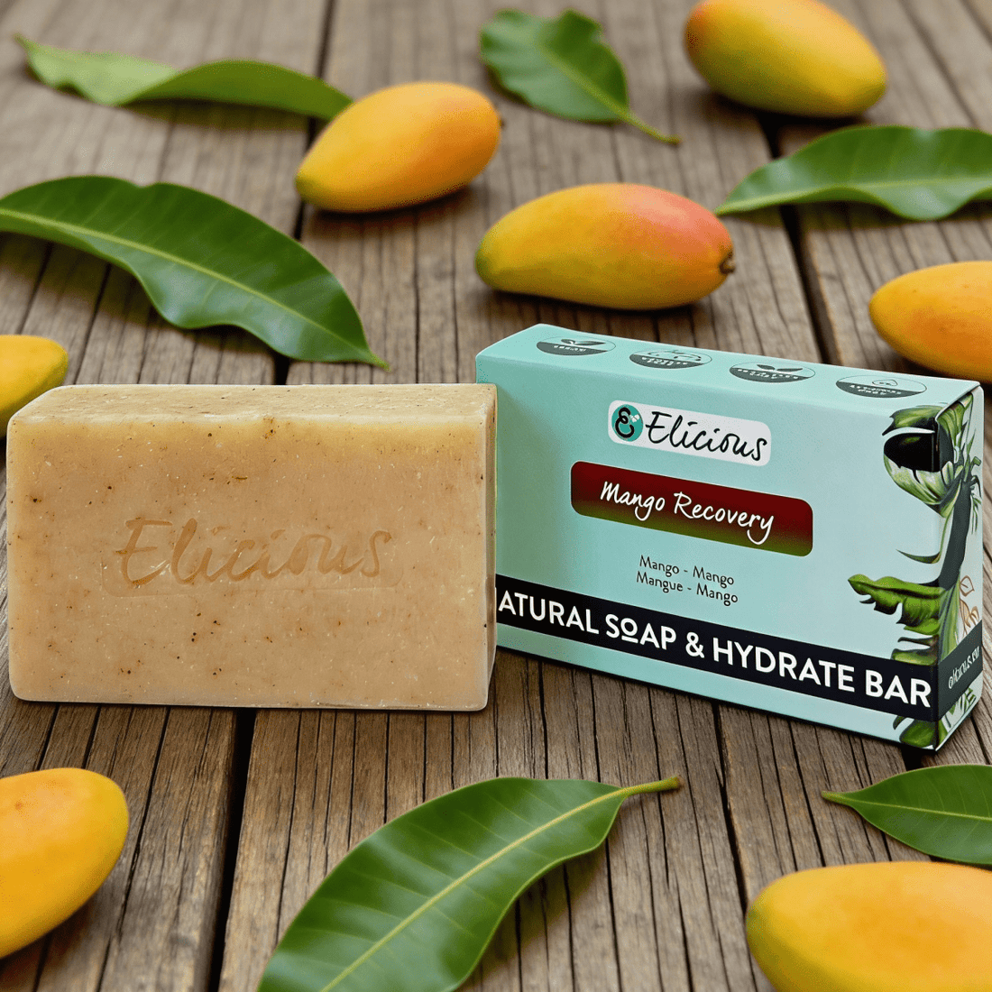 Handgemaakte natuurlijke zeep Woodlands set van 5 - Elicious