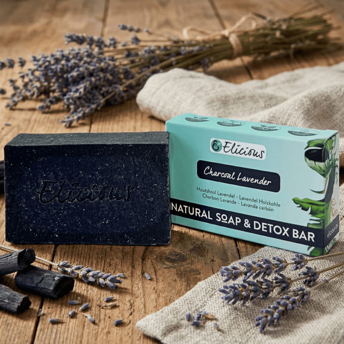 Handgemaakte natuurlijke zeep Woodlands set van 5 - Elicious