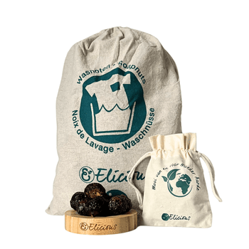 Wasnoten natuurlijk wasmiddel, 750gr - met waszakje - Elicious