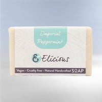 Handgemaakte natuurlijke zeep Imperial Peppermint 100g -Elicious
