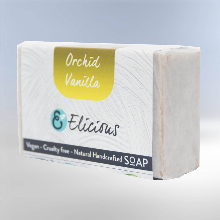 Handgemaakte natuurlijke zeep Orchid Vanilla 100g -Elicious