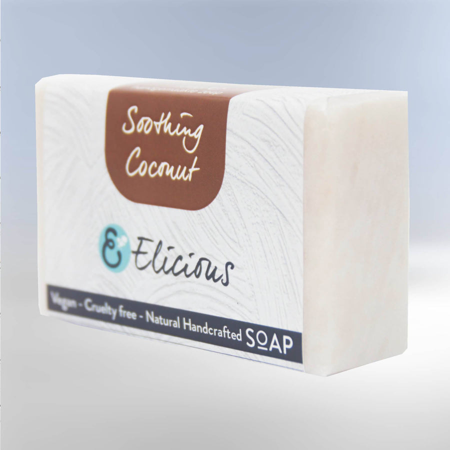 Handgemaakte natuurlijke zeep Soothing Coconut 100g -Elicious