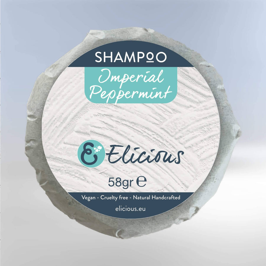Natuurlijke shampoobar Imperial Peppermint 58g - Normaal haar -Elicious