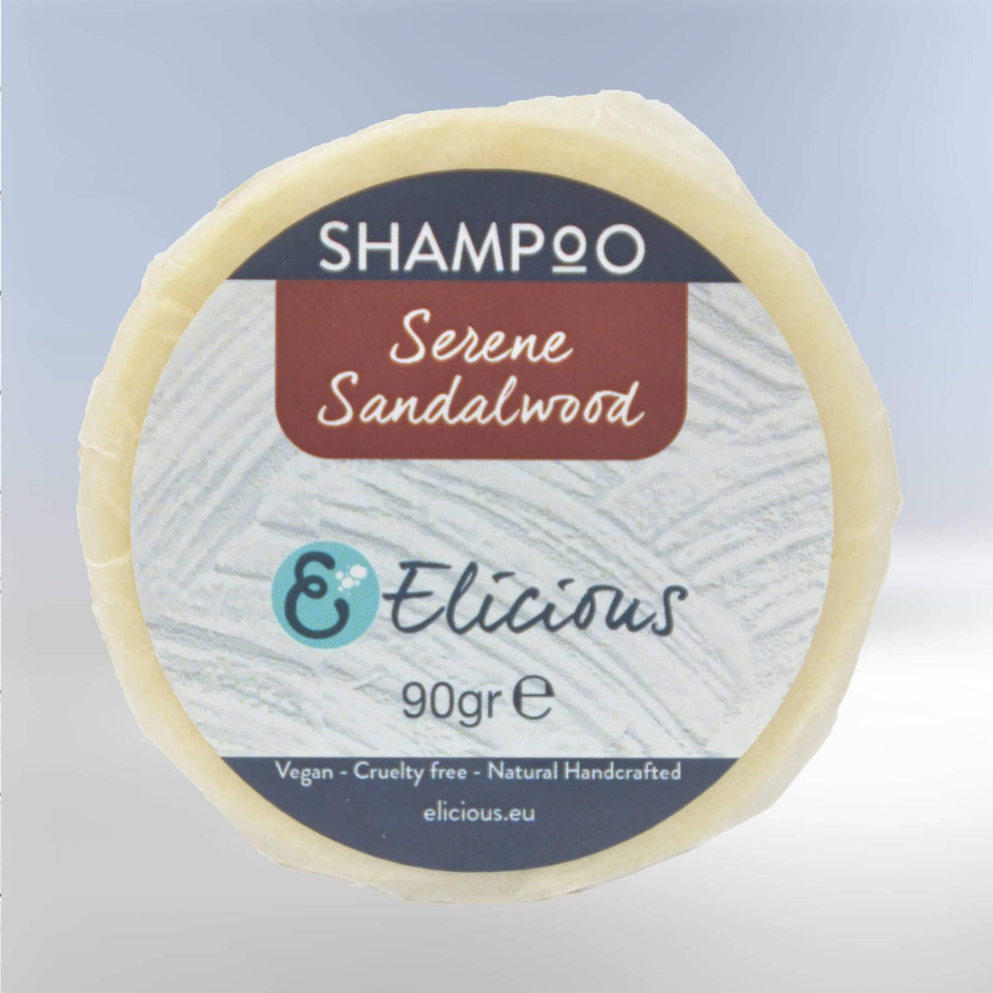 Natuurlijke shampoobar Serene Sandalwood 90g - CG vriendelijk -Elicious